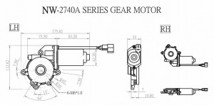 Fenstermotor - NW-2740A - NW-2740A