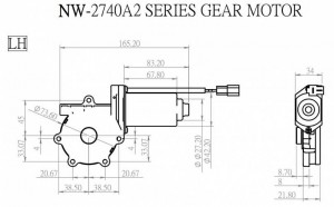 Fenstermotor - NW-2740A2 - NW-2740A2