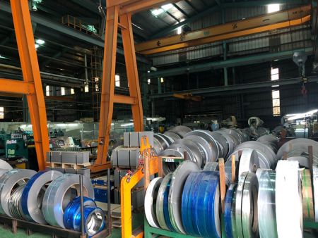 Large inventory of stainless steel coils and sheets.