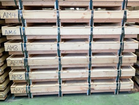 The export package of 316 stainless steel sheets.