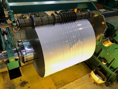304L stainless steel strip with HL surface finish and PVC black / white protective film
