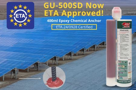 ETA cerified injection epoxy anchoring mortar GU-500SD