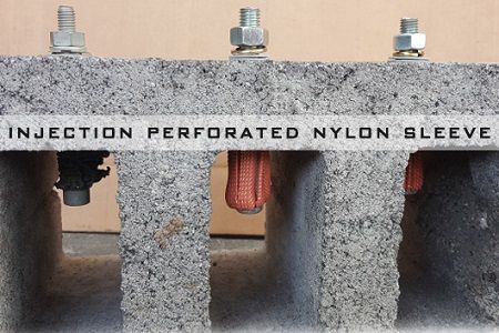 Sleeve de nylon para ladrillo hueco - Sleeve de anclaje de nylon M8-M14  para inyección química, Fabricante de anclajes químicos inyectables de  amplio rango durante más de 20 años