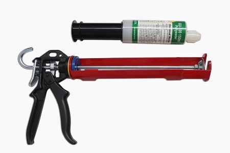 Pistola de dispensación de silicona de tubo único de 300 ml - Dispensador  rotativo patentado de tipo monocomponente de 360° para cartuchos de  150/300/310 ml