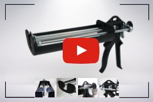 Pistola per calafataggio ad ancoraggio epossidico a doppia cartuccia resistente