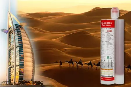 Tropikal hava koşullarında kullanıma uygun 400ml epoksi kimyasal ankraj - 400ml iki parçalı epoksi reçine ankraj yapıştırıcısı