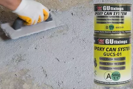 Högviskös epoxi kan system för reparationsarbeten