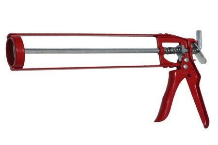 Pistola de calafateo de metal para sellador de silicona de 300/400 ml - Aplicador de esqueleto de 10.5" para cartucho de sellador de silicona