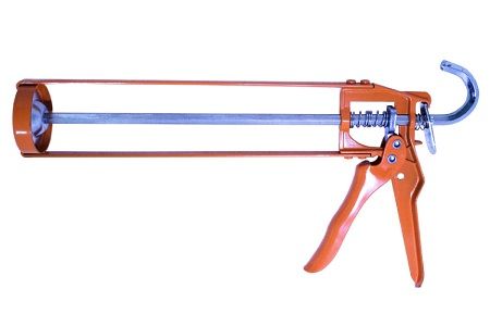 Pistola per calafataggio scheletrica da 300 ml per silicone - Pistola per calafataggio scheletrica resistente da 9" con gancio per scala