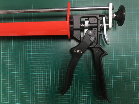 Pistola de calafateo Pistola de calafateo de silicona sin esfuerzo,  aplicador adhesivo giratorio para cartuchos de 9, 10, 11 onzas, relación de  empuje
