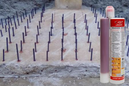 چسب اپوکسی قابل تزریق با کیفیت بالا برای انکرینگ سنگین و اتصالات میلگرد