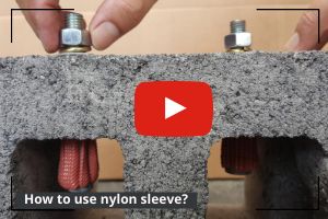 How To Install Nylon Sleeve For Hollow Brick?