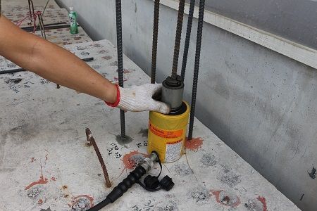 Chemical anchor pull strength testing