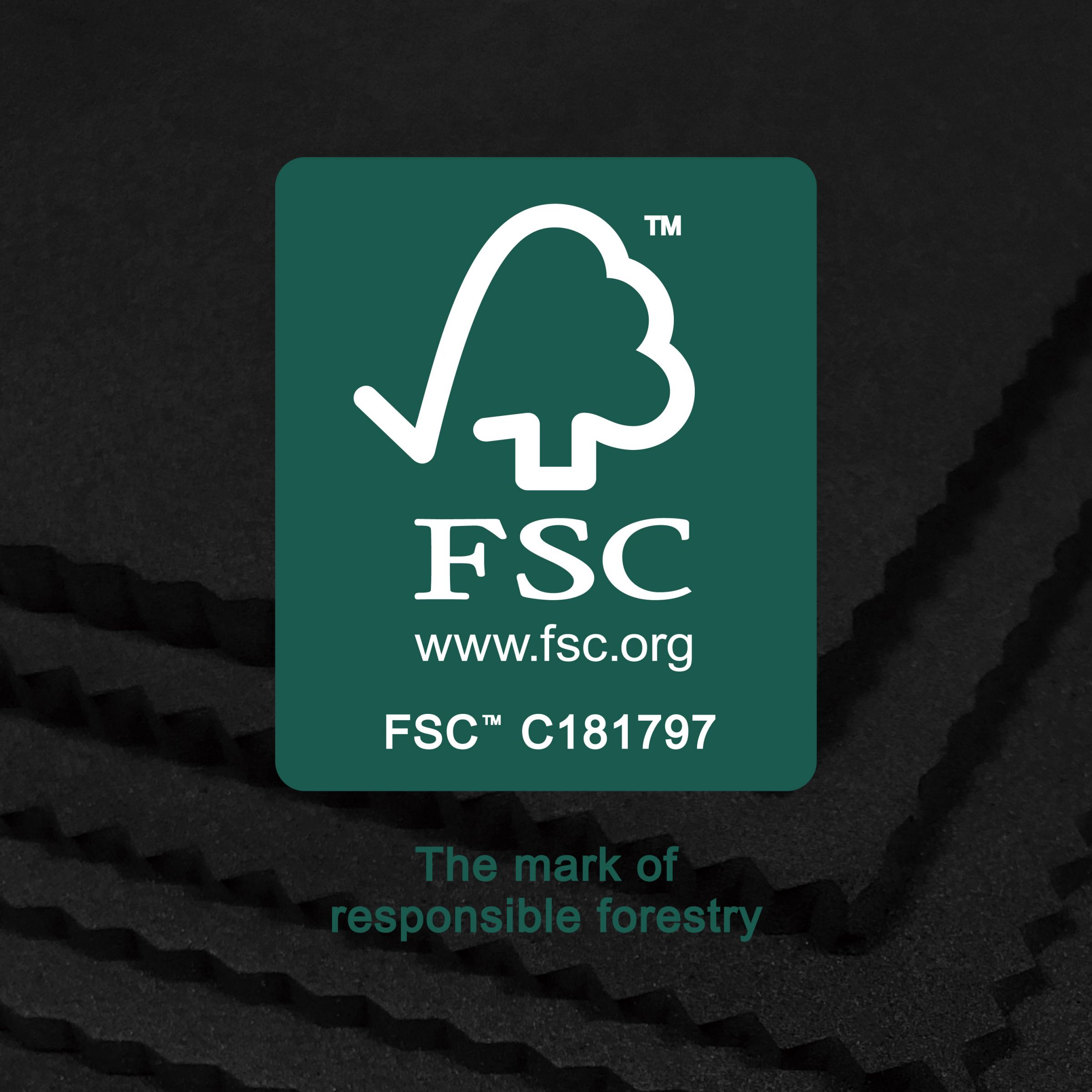 Rubber sponges with certification of FSC™