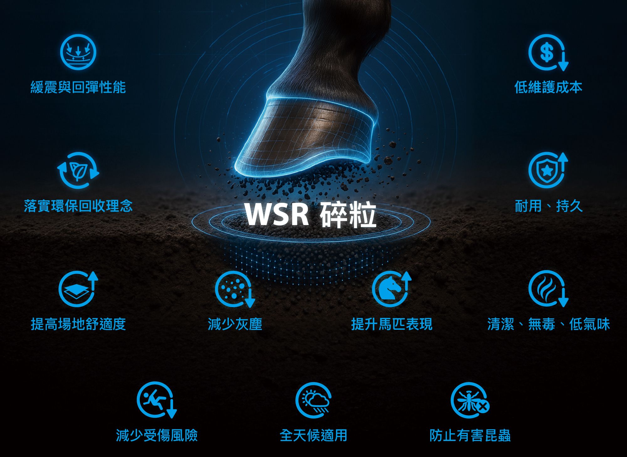 馬術場與健身房用護材