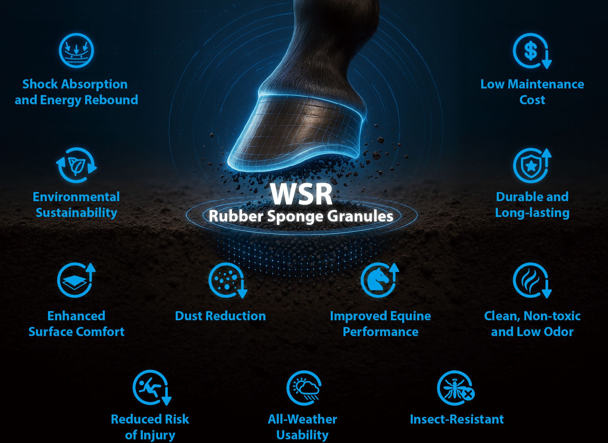 Protective padding for equestrian arenas and gyms