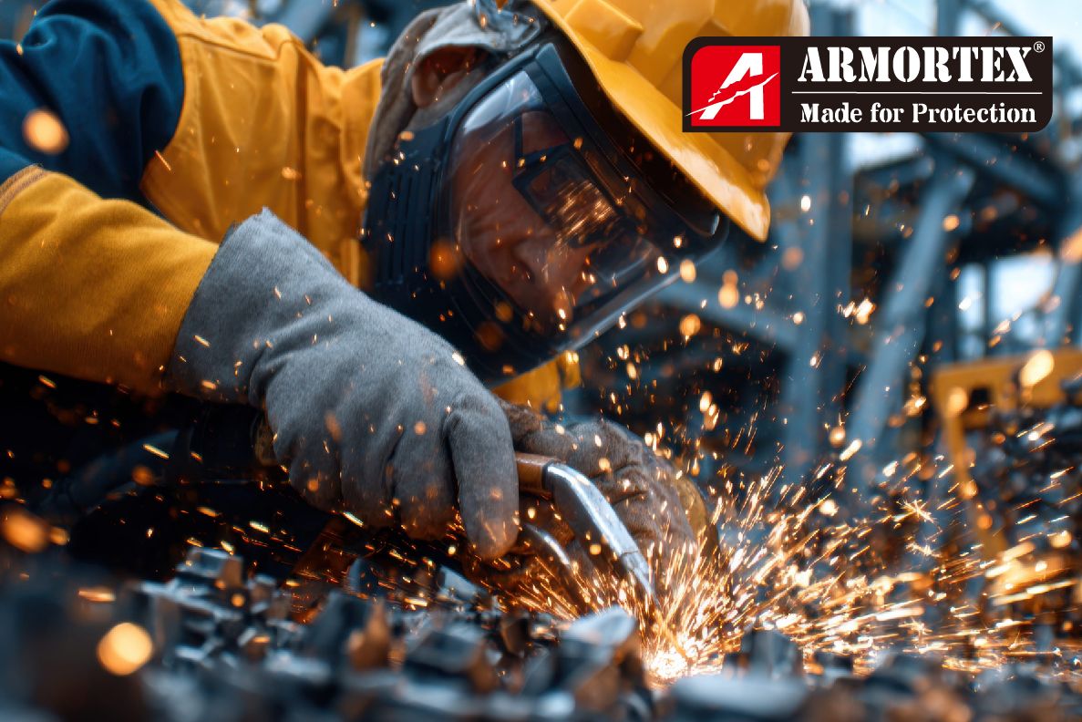 Safety Work Boot - ARMORTEX High abrasion resistant Kevlar upper enhances durability and protects workers' feet from work hazards.