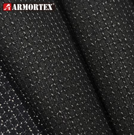Abrasion Resistant Fabric Made With Kevlar® With Black PU Coating For Reinforcement