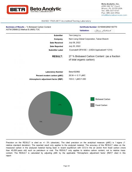 Susterra® Bio-based Membrane Production Process