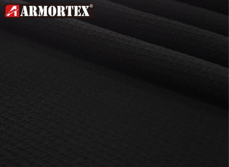 DIAMOND PATTERN RECYCLED POLYESTER STRETCH FABRIC