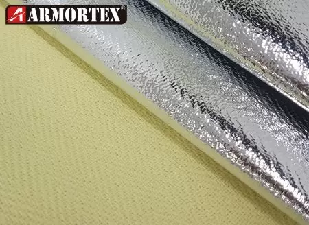 Tissu tissé ignifuge fabriqué avec du Kevlar® et de l'aluminium - Tissu tissé en aluminium ignifuge