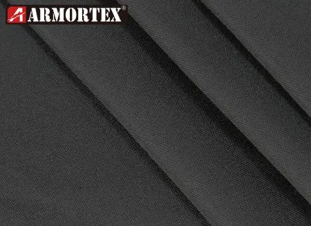 Tissu tissé en Kevlar® noir alliant confort léger et résistance durable aux flammes - Tissu Kevlar® ignifuge
