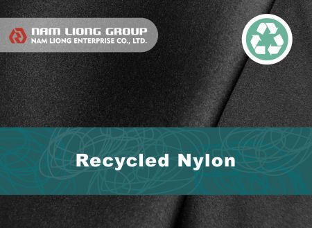 Recycled Nylon fabric laminate - The recycled Nylon fabric laminated with the rubber sponge.