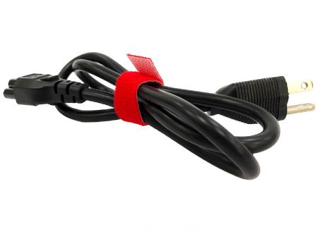 Hook and Loop Cable Tie - Re-usable cable tie for bundling and organizing wires.