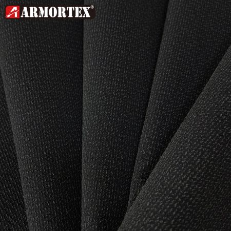 Knots handle black synthetic fabric nappa effect