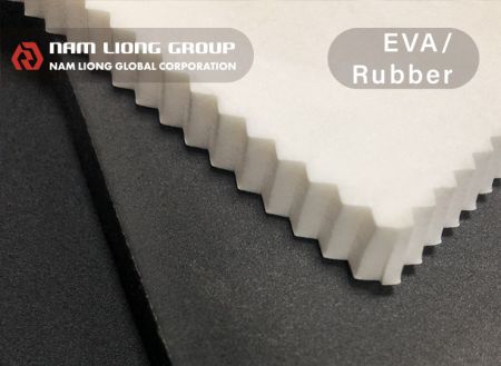 EVA / rubber橡塑海绵 - EVA/Rubber橡塑胶材料为一闭孔式发泡海绵，质轻耐用且易加工。