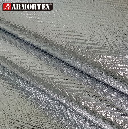 Tessuto ignifugo intrecciato realizzato con foglio di alluminio-AG-18A