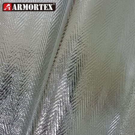 Tessuto ignifugo intrecciato realizzato con foglio di alluminio-AG-18A