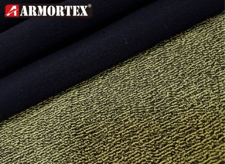 Kevlar® blended stretch abrasion resistant fabric.