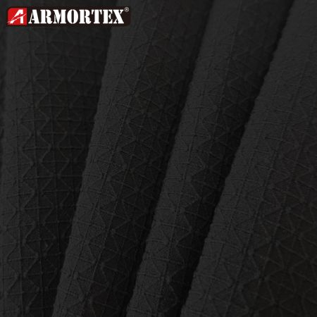 黑色環保回收全滌綸雙面彈力布-TT-61812