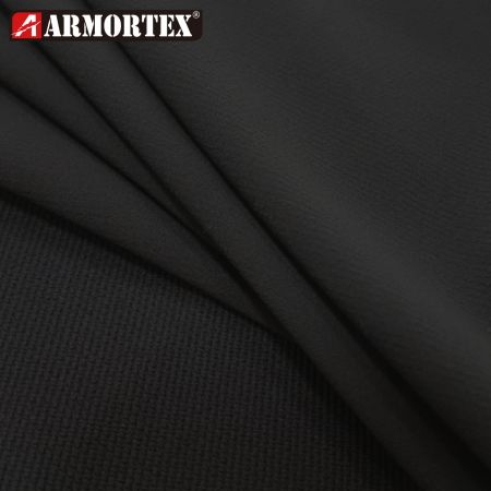 四面弹性黑色环保回收聚酯弹性布-TT-61822