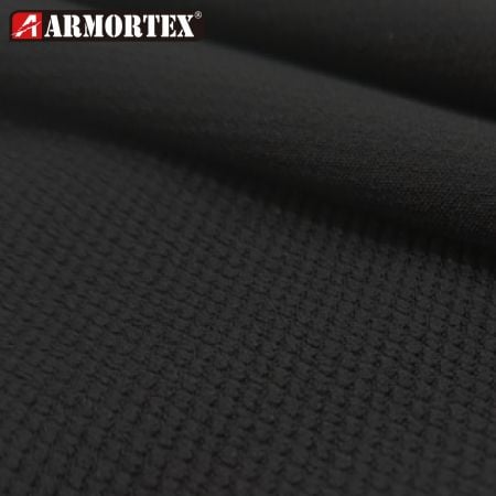 四面弹性黑色环保回收聚酯弹性布-TT-61822