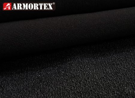 Kevlar® blended stretch abrasion resistant fabric with coating.