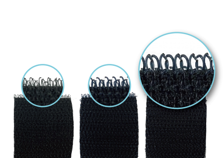 Ruban auto-agrippant crochet épais - Le crochet épais a un fil plus épais pour une utilisation intensive et résistante.
