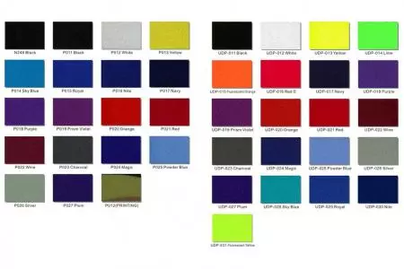 Коллекции цветов тканей для одобренных UL материалов для спасательных жилетов.