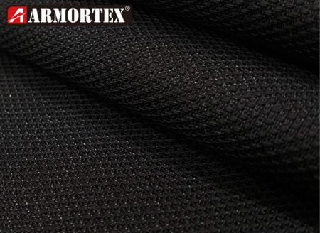 Tissu résistant à l'abrasion en polyester et nylon noir tissé