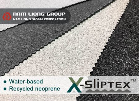 GRS certified recycled sponge textile - Water-based anti-slip and abrasion-resistance recycled neoprene material.