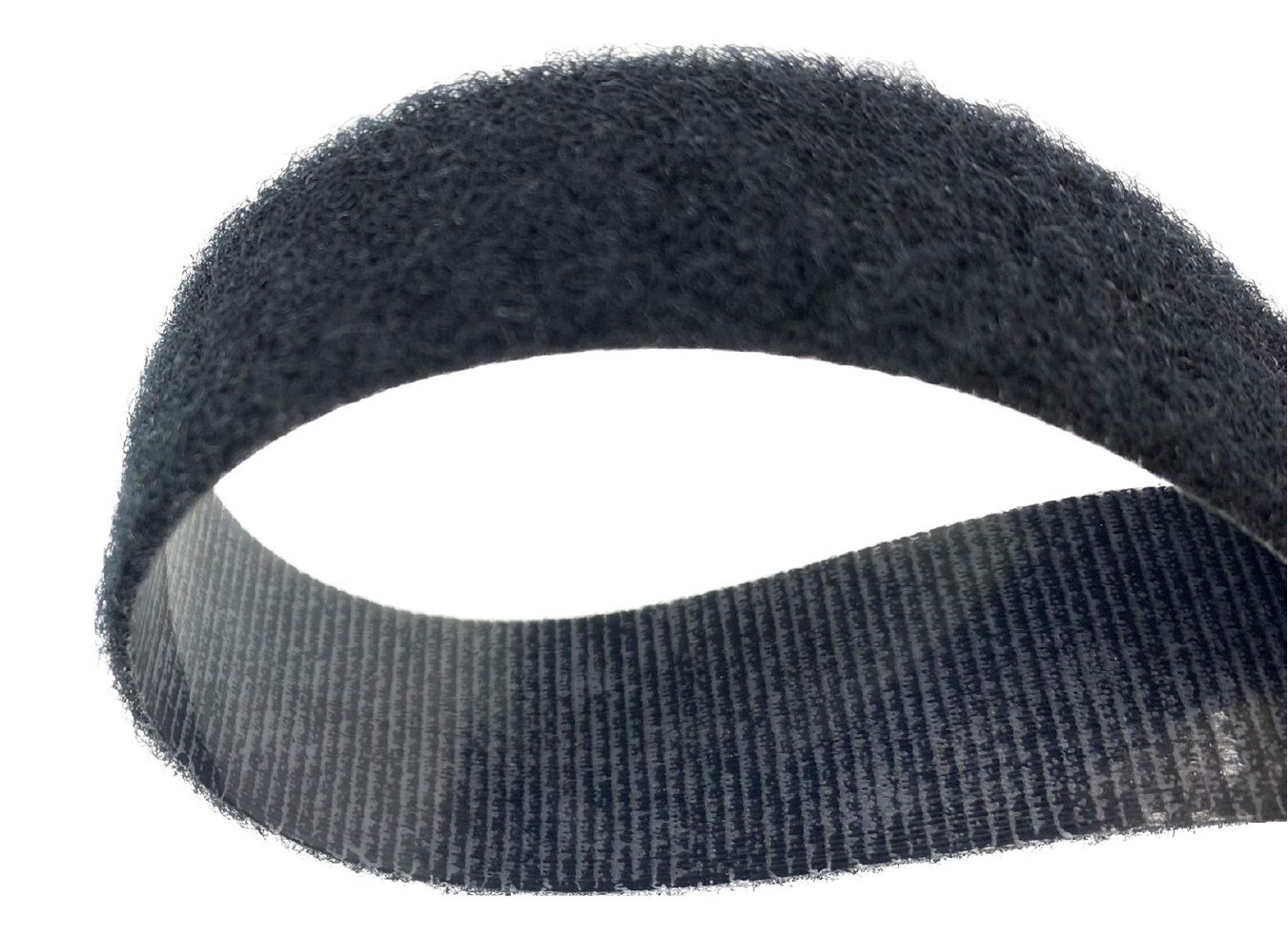 Velcro Brand - 1 inch Black Loop: Pressure Sensitive Adhesive - Rubber