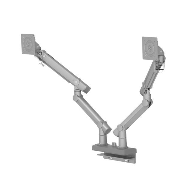 Dual Monitor Arms - Column Clamp or Grommet Mount - High-quality