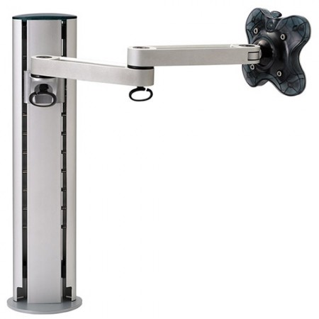 Одиночная мониторная подставка - крепление на зажим или громмет
