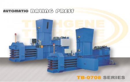 Machine de compactage horizontale automatique série TB-0708 - Presse à balles horizontale automatique série TB-0708.