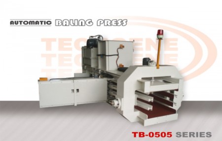 Máquina de enfardamento horizontal automática da série TB-0505 - Prensa Horizontal Automática Série TB-0505