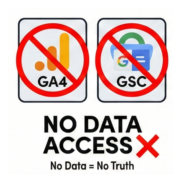 AI SEO 詐騙:不提供 GA4 / GSC