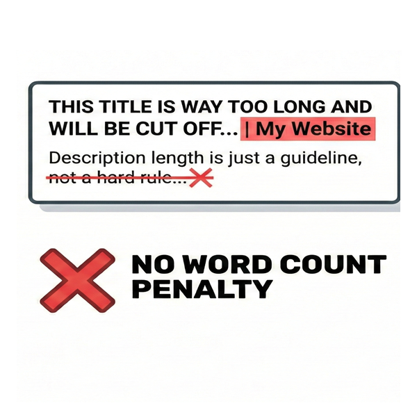 AI SEO 詐騙:標題或描述太長會被降權