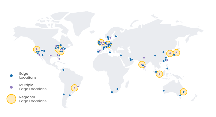 Amazon CDN 全球节点