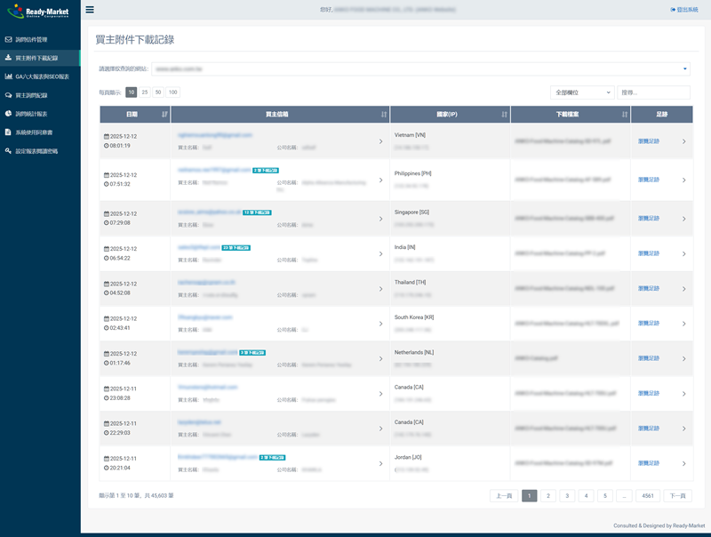 下載足跡追蹤系統